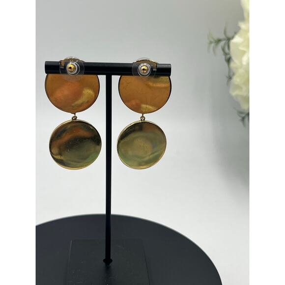 Joanna Laura Constantine Round Double Drop White Multicolored Confetti Earrings - Picture 10 of 10